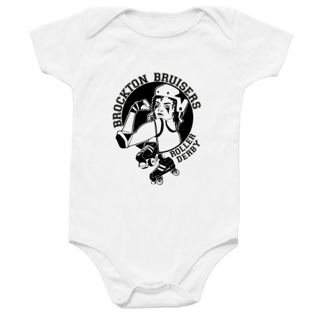 New Logo Black Outline -Baby, a White Infant Onesie