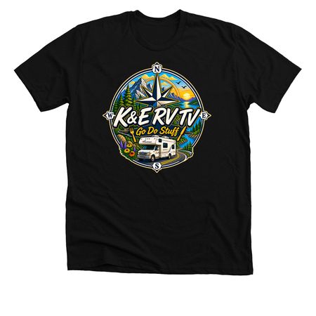 Go Do Stuff, a Solid Black Blend Premium Unisex Tee