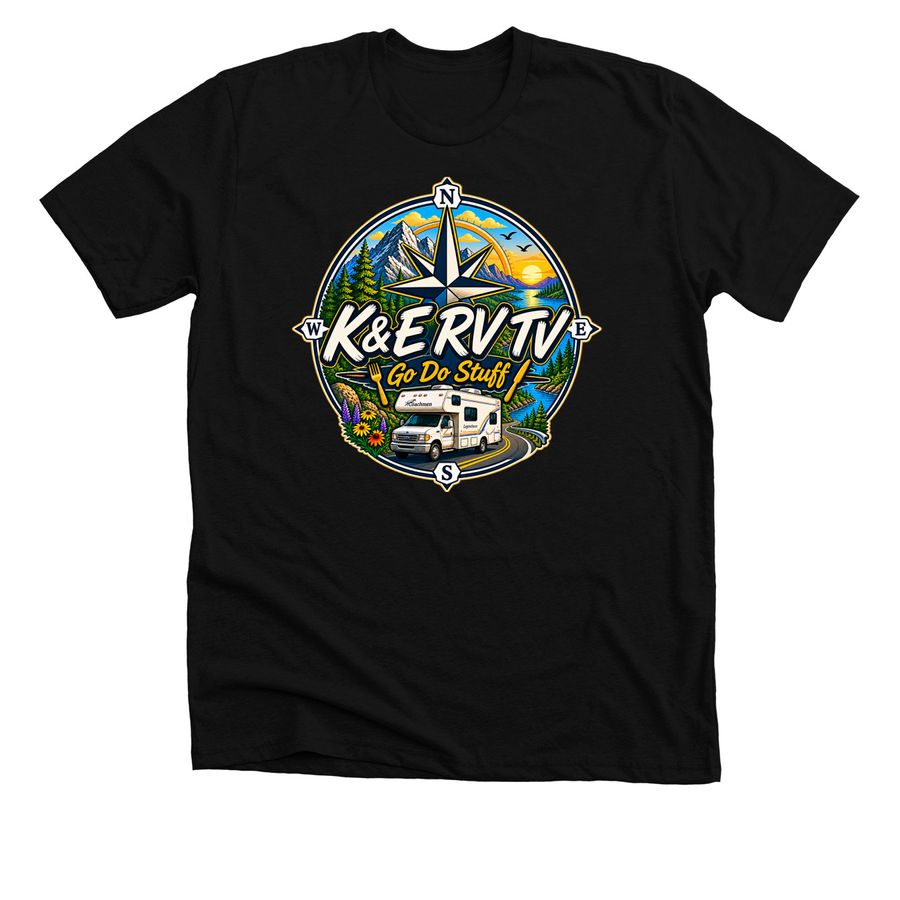 Go Do Stuff, a Solid Black Blend Premium Unisex Tee