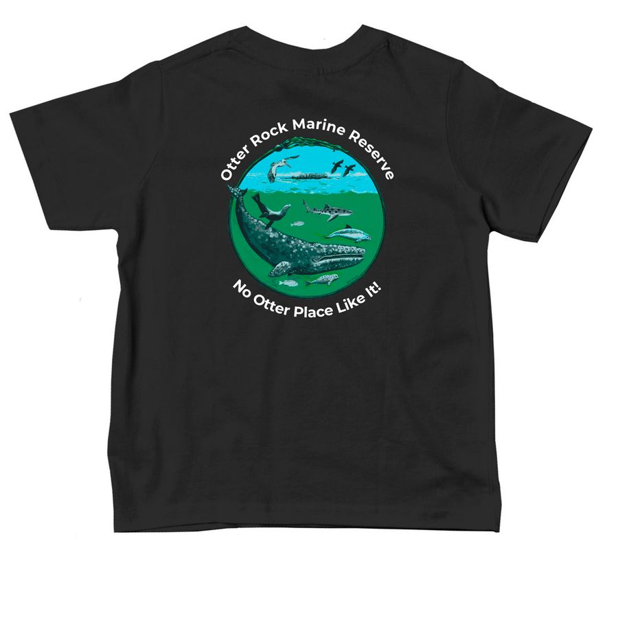 No Otter Place Like It! Youth Shirts/Hoodies, a Black Toddler Tee (back-view)