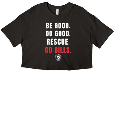 BE GOOD. DO GOOD., a Black Women?s Cropped Cotton Tee