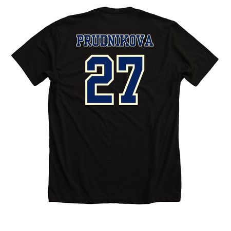 Alice Prudnikova Shirt-Jersey, a Solid Black Blend Premium Unisex Tee (back-view)