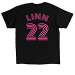 GOATS, a Black Classic Unisex Tee (back-view)