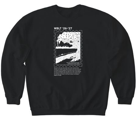 WBLT '26-'27 (Aubrey), a Black Softstyle Crewneck Sweatshirt