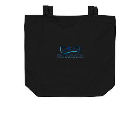 Pine Mountain Wind Symphony Bags, a Black Organic Cotton Tote Bag