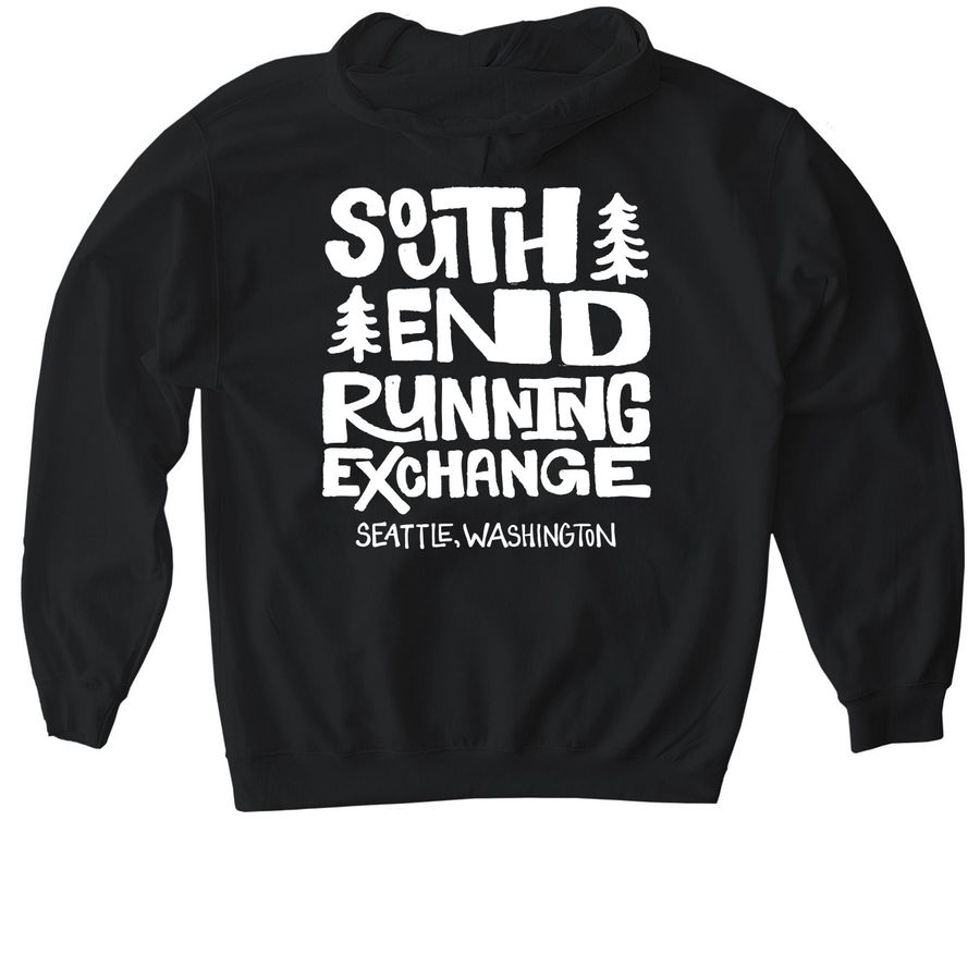 SERE Hoodie, a Black Gildan Softstyle Pullover Hoodie (back-view)