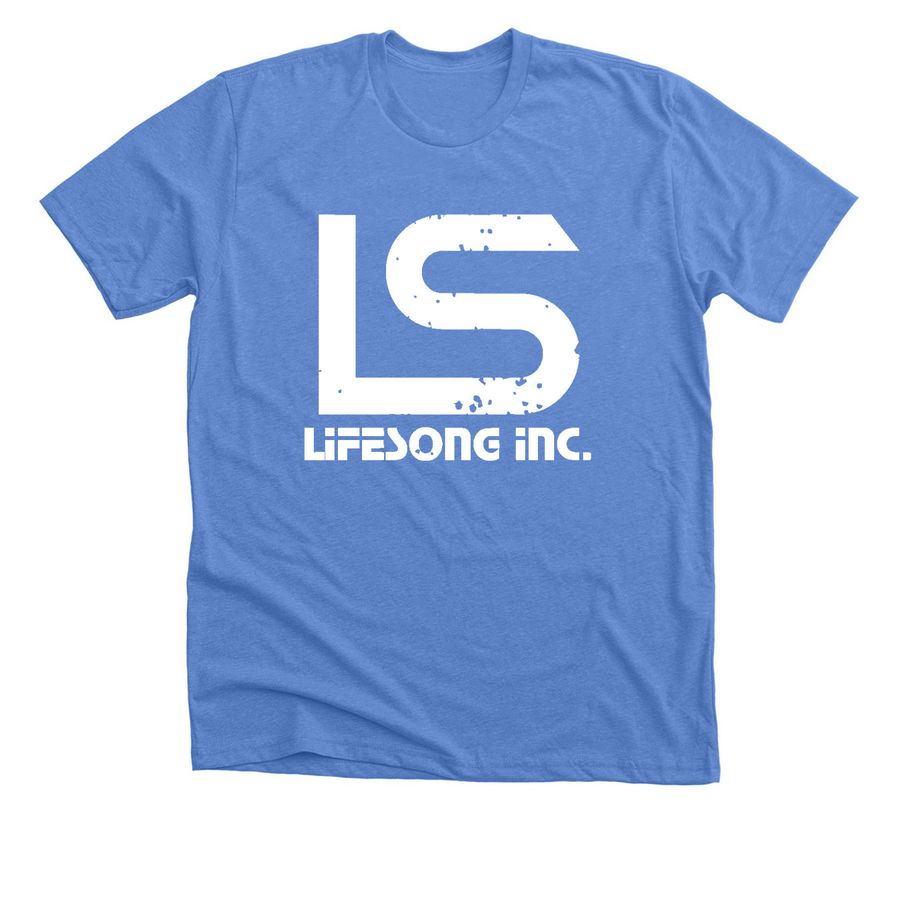 LifeSong Pulse T-Shirt, a Heather Columbia Blue Premium Unisex Tee