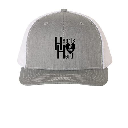 Move our Mission Forward, a Heather Grey/ White Printed Snapback Trucker Cap