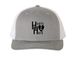Move our Mission Forward, a Heather Grey/ White Printed Snapback Trucker Cap
