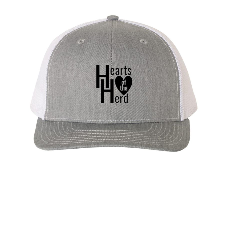 Move our Mission Forward, a Heather Grey/ White Printed Snapback Trucker Cap