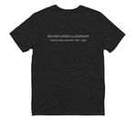 BGC Modern Tee, a Space Black Allmade Youth Eco Triblend Tee (back-view)