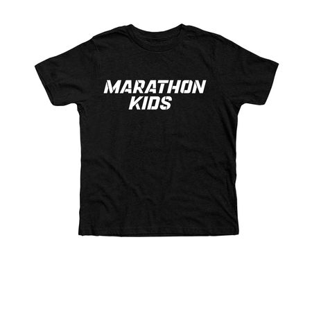 Marathon Kids - Adults, a Black Heather Premium Youth Tee
