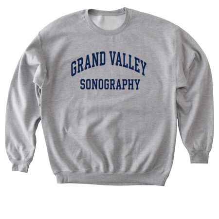 Grand Valley Sonography, a Sport Grey Softstyle Crewneck Sweatshirt