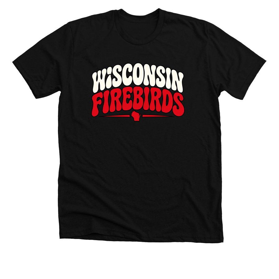 Retro Firebirds, a Solid Black Blend Premium Unisex Tee