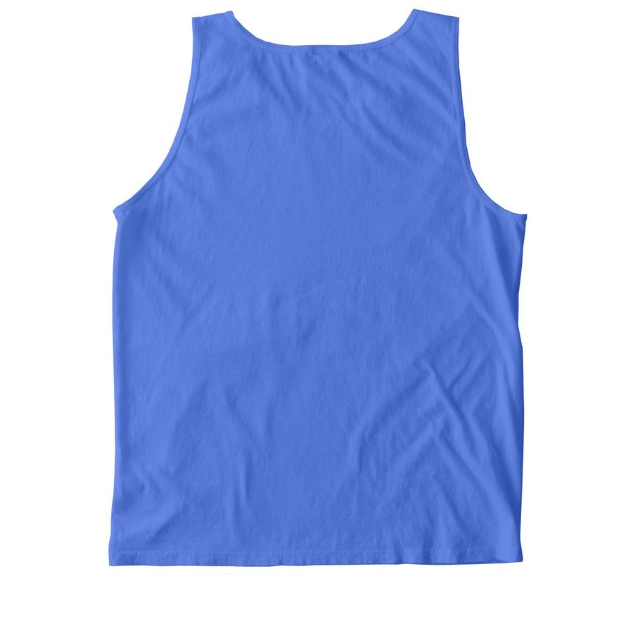 Bella Terra Pickleball Tank Tops, a Flo Blue Comfort Colors Tank Top (back-view)
