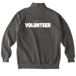 WNFP Volunteer, a Pepper Comfort Colors Quarter Zip Pullover (back-view)