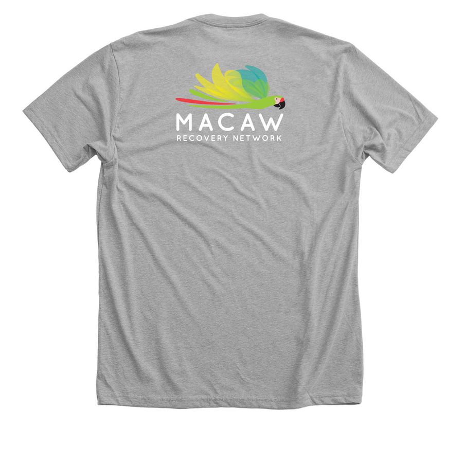 Keep the Last Nest Standing, a Athletic Heather Premium Unisex Tee (back-view)