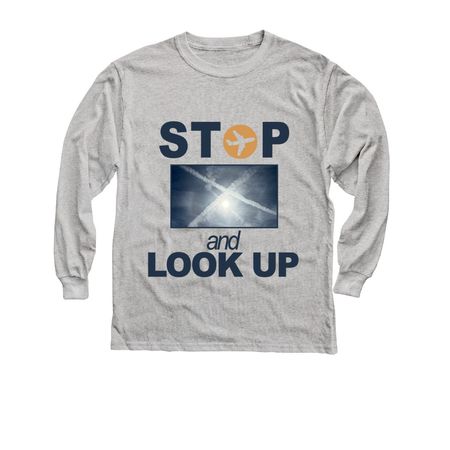 The Geofight Youth Tees, a Sport Grey Youth Long Sleeve Tee