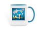 Dental Anthropology Association, a Light Blue Two-Tone Ceramic Mug