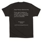 PDO - Awareness 2025, a Black Premium Cotton Tee (back-view)