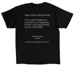 PDO - Awareness 2025, a Black Classic Unisex Tee (back-view)