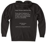 PDO - Awareness 2025, a Black Heavyweight Zip Up Hoodie (back-view)
