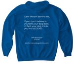 PDO - Awareness 2025, a Royal Gildan Softstyle Pullover Hoodie (back-view)