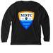 MDTC LARGE LOGO LONG SLEEVE SHIRT, a Solid Black Blend Premium Long Sleeve Tee