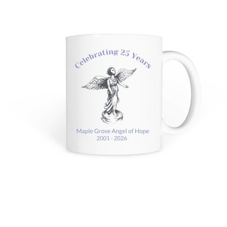 25th Anniversary Mug, a White Coffee Mug