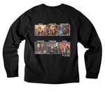 Refoxed, a Black Unisex Heavyweight Long Sleeve Tee (back-view)
