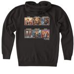 Refoxed, a Black Heavyweight Zip Up Hoodie (back-view)