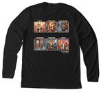 Refoxed, a Solid Black Blend Premium Long Sleeve Tee (back-view)
