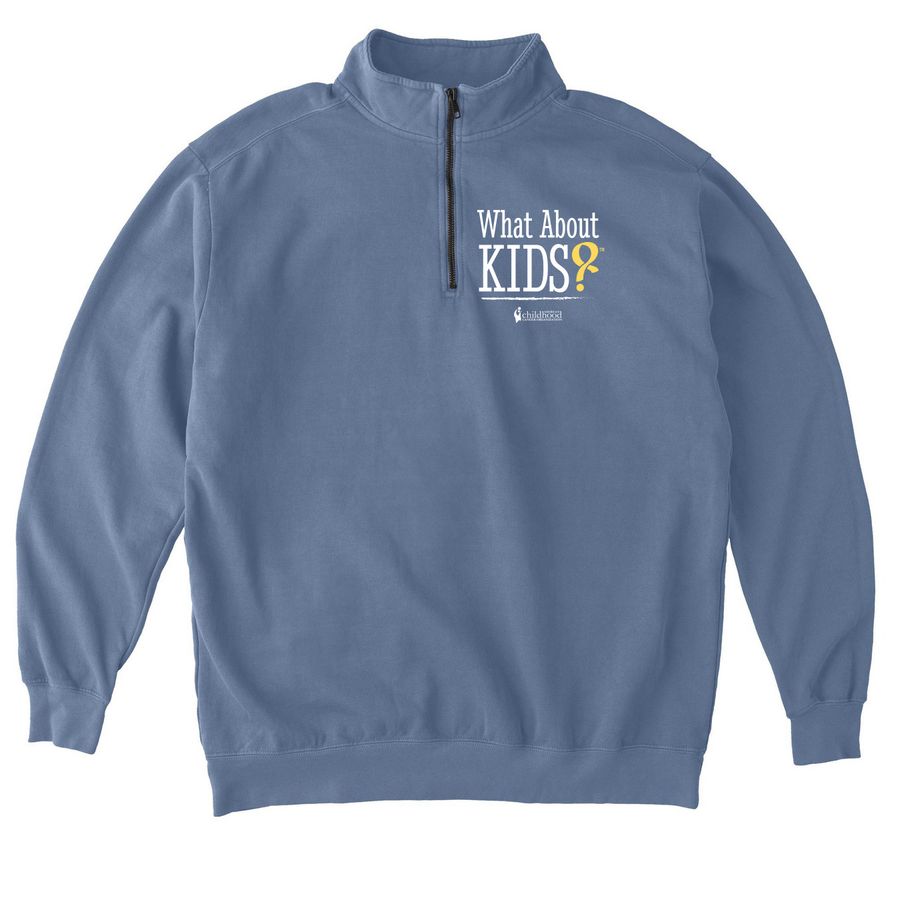 WAK Quarter Zip, a Blue Jean Comfort Colors Quarter Zip Pullover