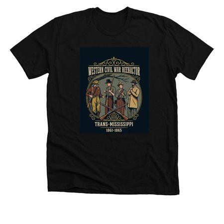 Civil War Reenactors Western Theater, a Solid Black Blend Premium Unisex Tee