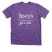 Owen's Walk 2026, a Heather Team Purple Premium Unisex Tee