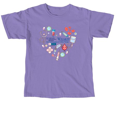 Stem Cell Transplant and Cellular Therapy, a Violet Comfort Colors Unisex Tee
