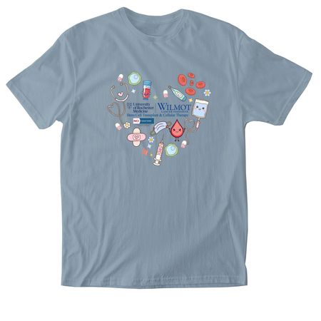 Stem Cell Transplant and Cellular Therapy, a Stone Blue Softstyle Cotton Tee