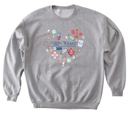Stem Cell Transplant and Cellular Therapy, a Sport Grey Softstyle Crewneck Sweatshirt