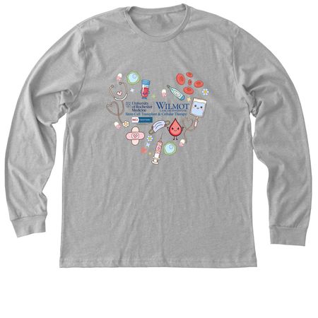 Stem Cell Transplant and Cellular Therapy, a Athletic Heather Premium Long Sleeve Tee