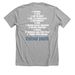 Eternal youth tracklist merch lineup, a Athletic Heather Premium Unisex Tee (back-view)