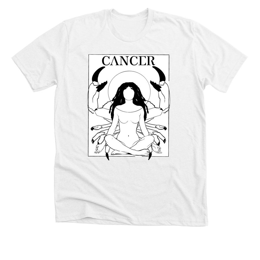 Cancer&nbsp;, a Solid White Blend Premium Unisex Tee
