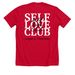 SLC&nbsp;, a Solid Red Blend Premium Unisex Tee (back-view)