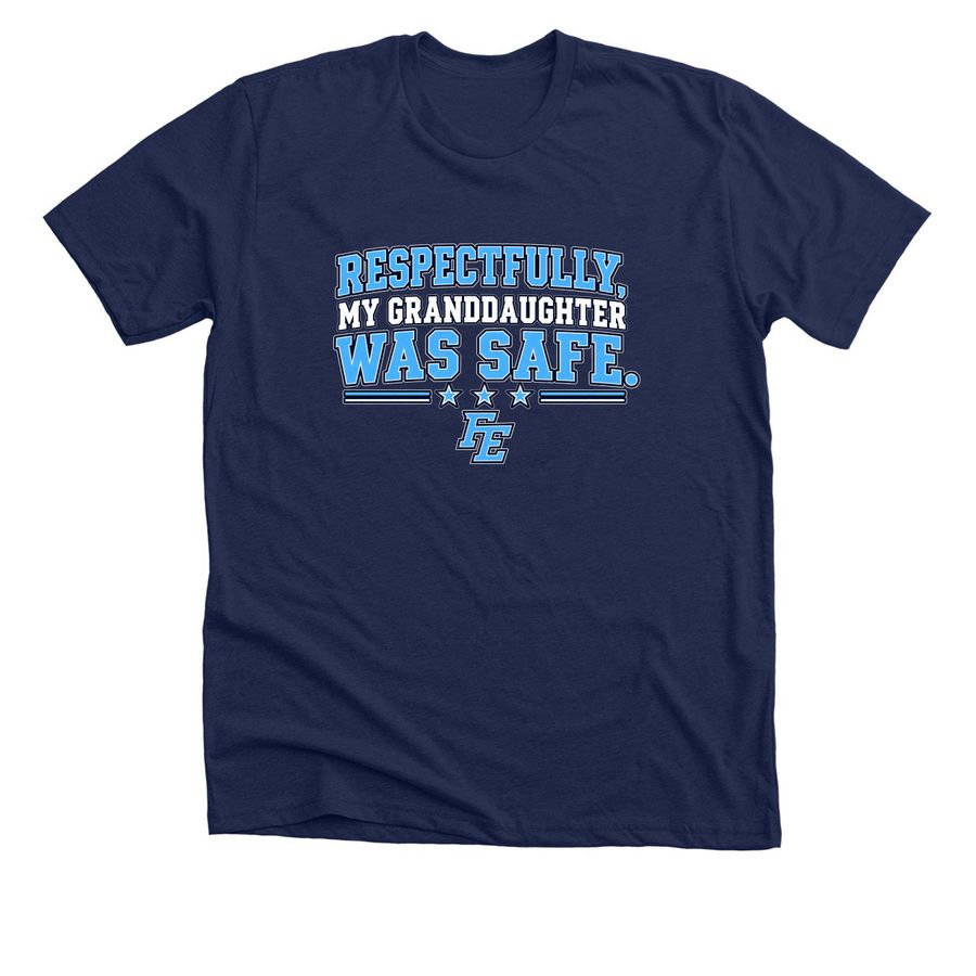 Respectfully, a Solid Navy Blend Premium Unisex Tee