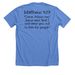 Boyer's Naknek Mission Trip, a Heather Columbia Blue Premium Unisex Tee (back-view)