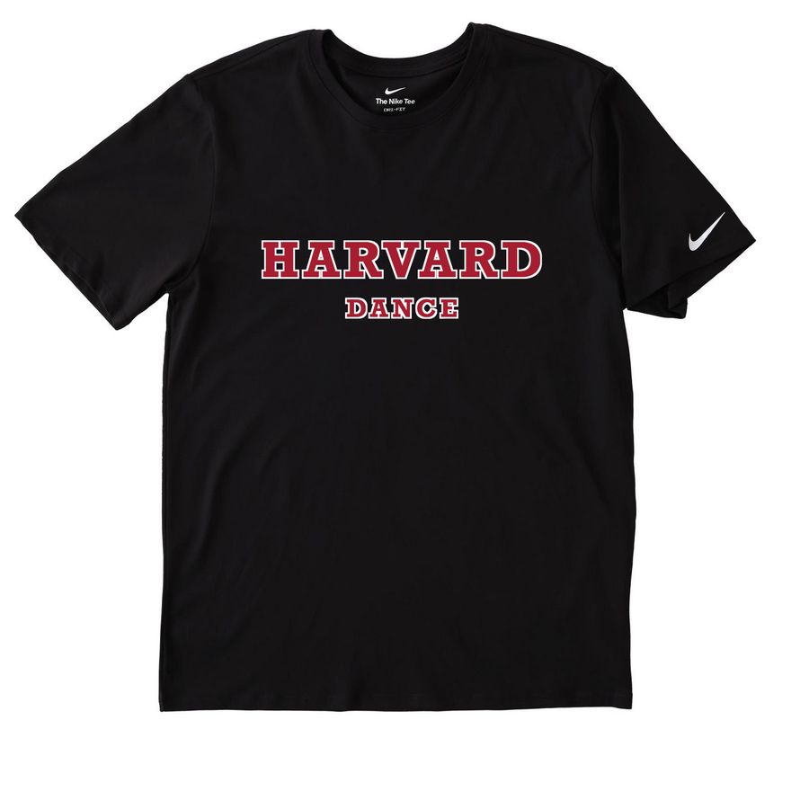Harvard Dance Black, a Black Nike Dri-FIT Jersey Blend Performance Tee