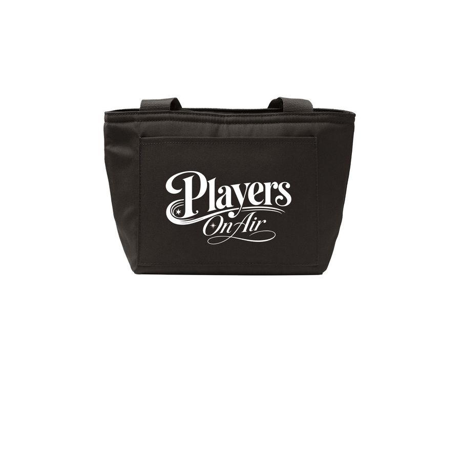 Players on Air Lunch Tote, a Deep Black Insulated Lunch Tote