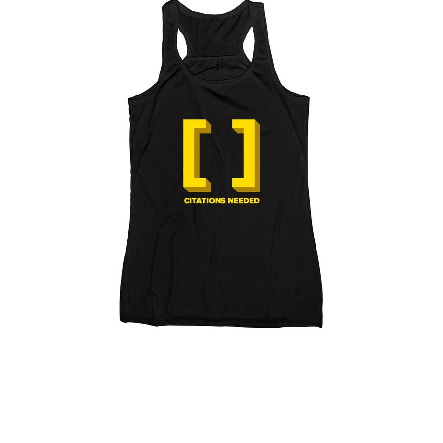 Citations Needed Comfy Apparel, a Black Women's Racerback