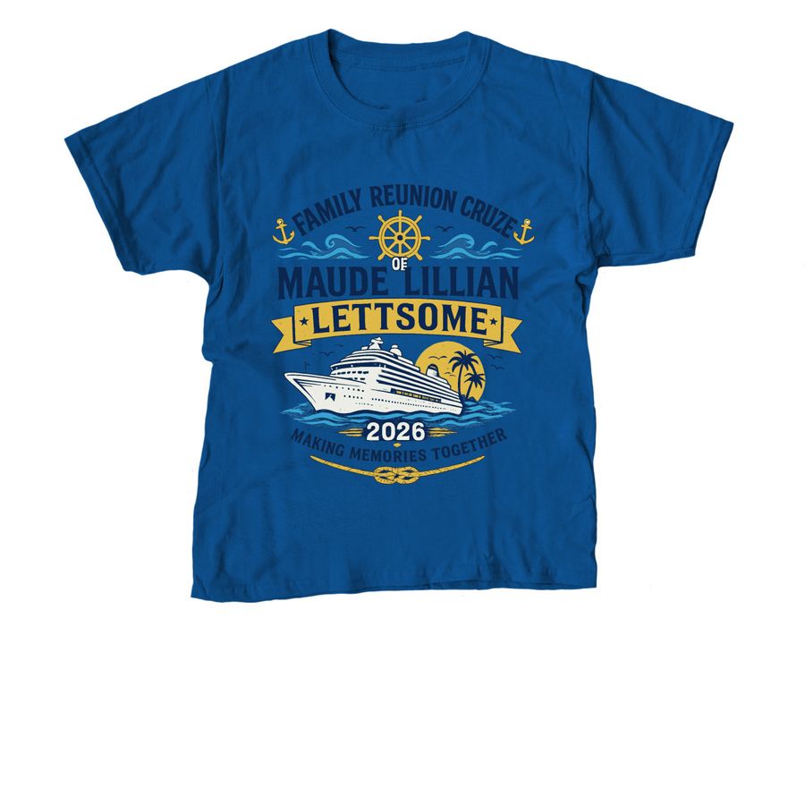 Maude Lillian Lettsome Family, a Royal Blue Youth Unisex Tee