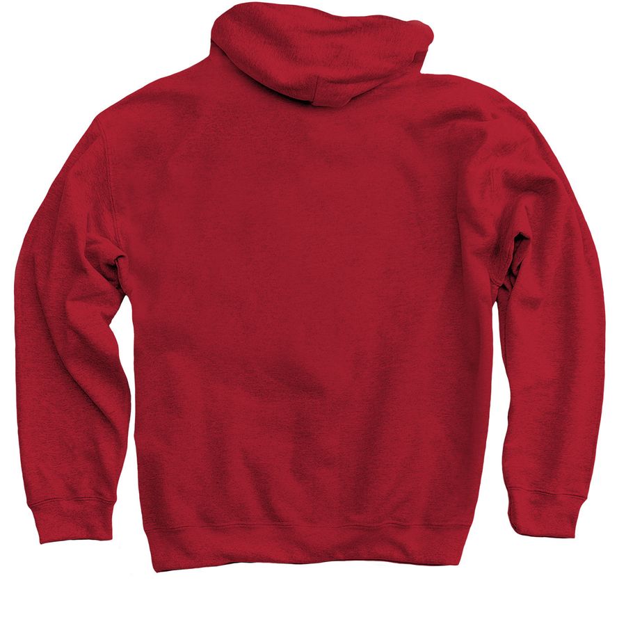 Camp To Belong, a Cardinal Red Pullover Hoodie (back-view)