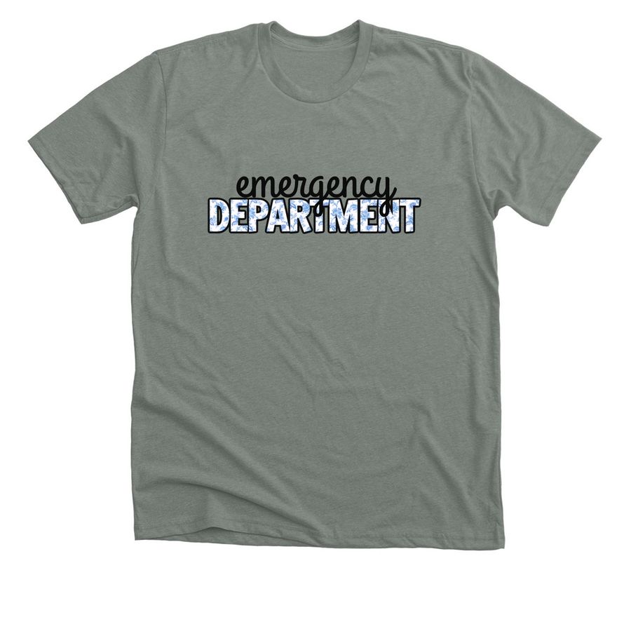 Emergency Department Floral, a Deep Heather Premium Unisex Tee
